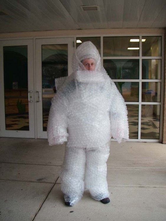 Image result for bubble wrap man