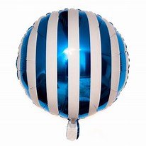 Image result for blue and white striped balloon