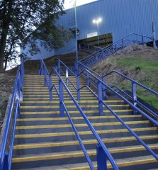 Steps up to the kop at Hillsborough