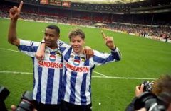 Mark Bright and Chris Waddle Sheffield Wednesday
