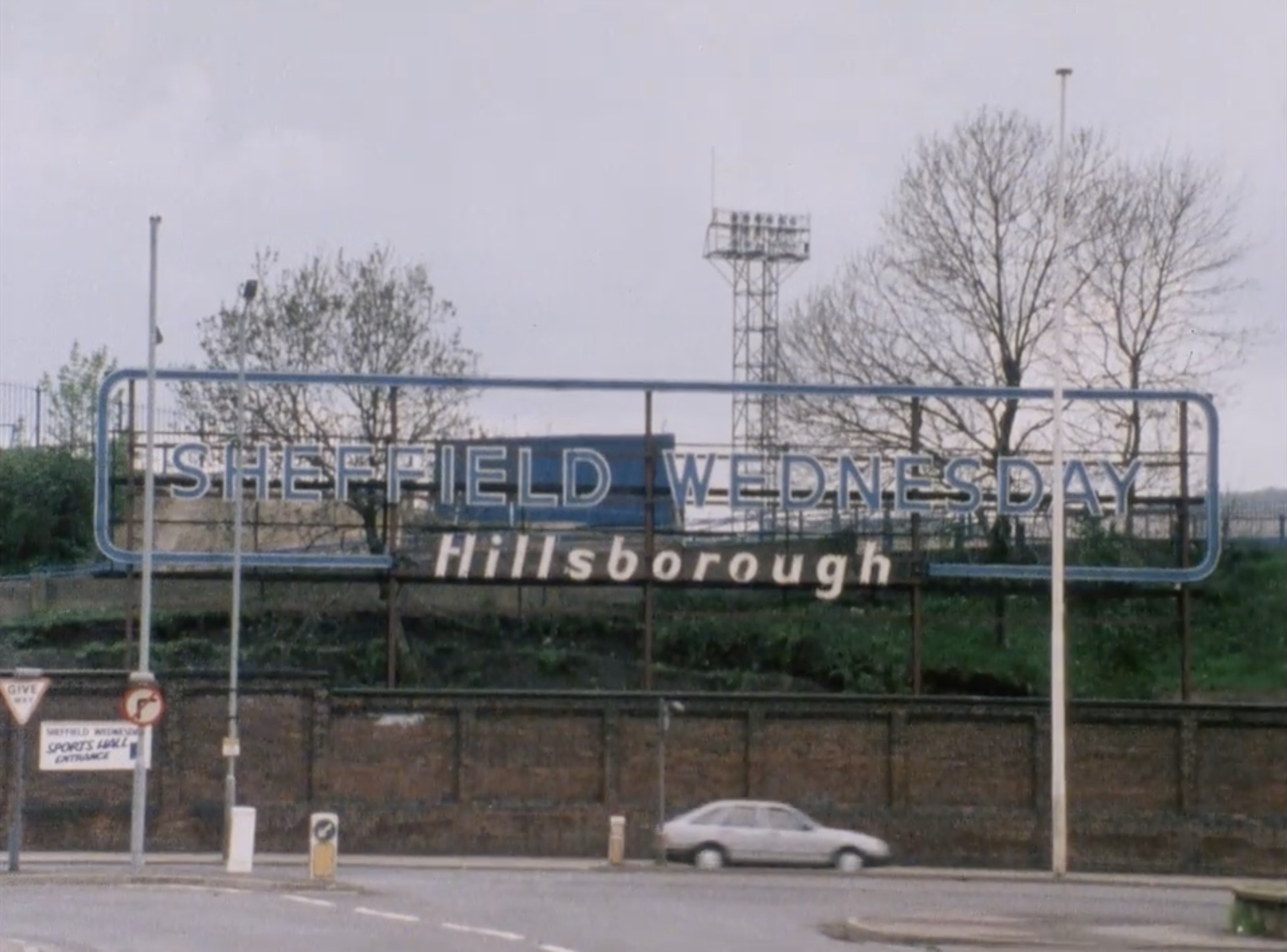 The old Sheffield Wednesday Sign on Penistone Road